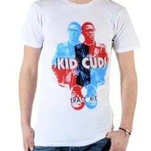 Rare Kid Cudi Erase Me small white 3D style tshirt